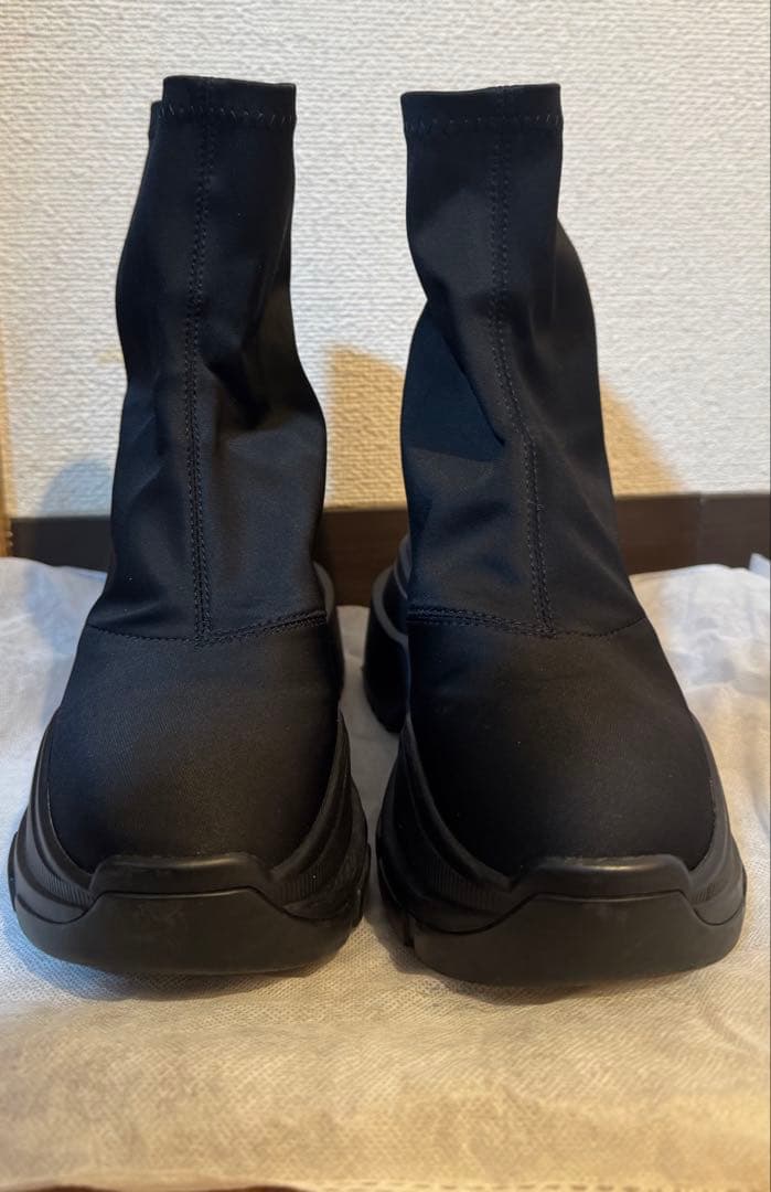 【YELLO】TOKYO BLACK DOUBLE SNEAKER BOOTS
