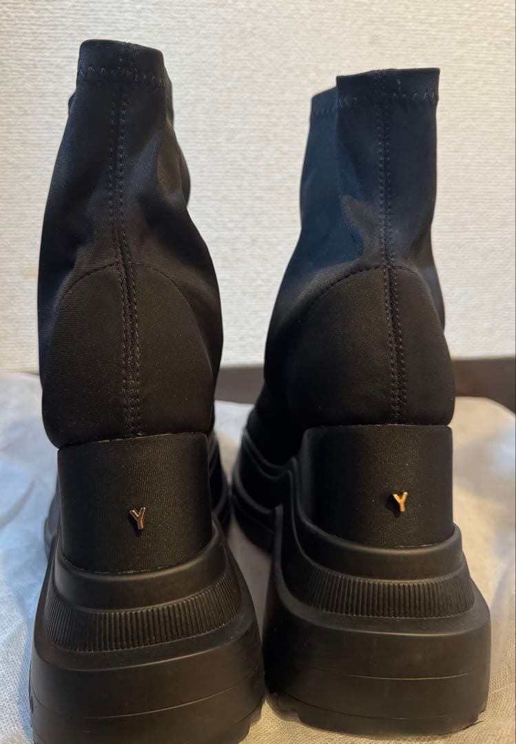 【YELLO】TOKYO BLACK DOUBLE SNEAKER BOOTS