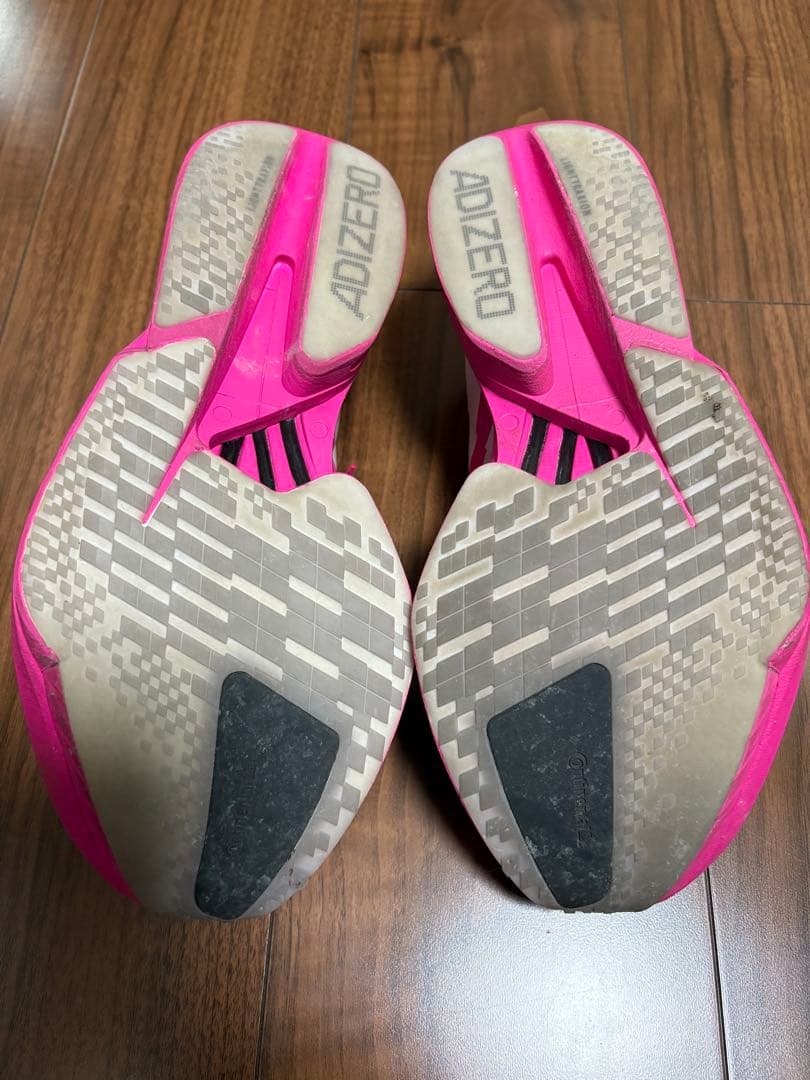 三*千様 adidas アディゼロ　アディオスプロ4 ランニングシューズ ピンク