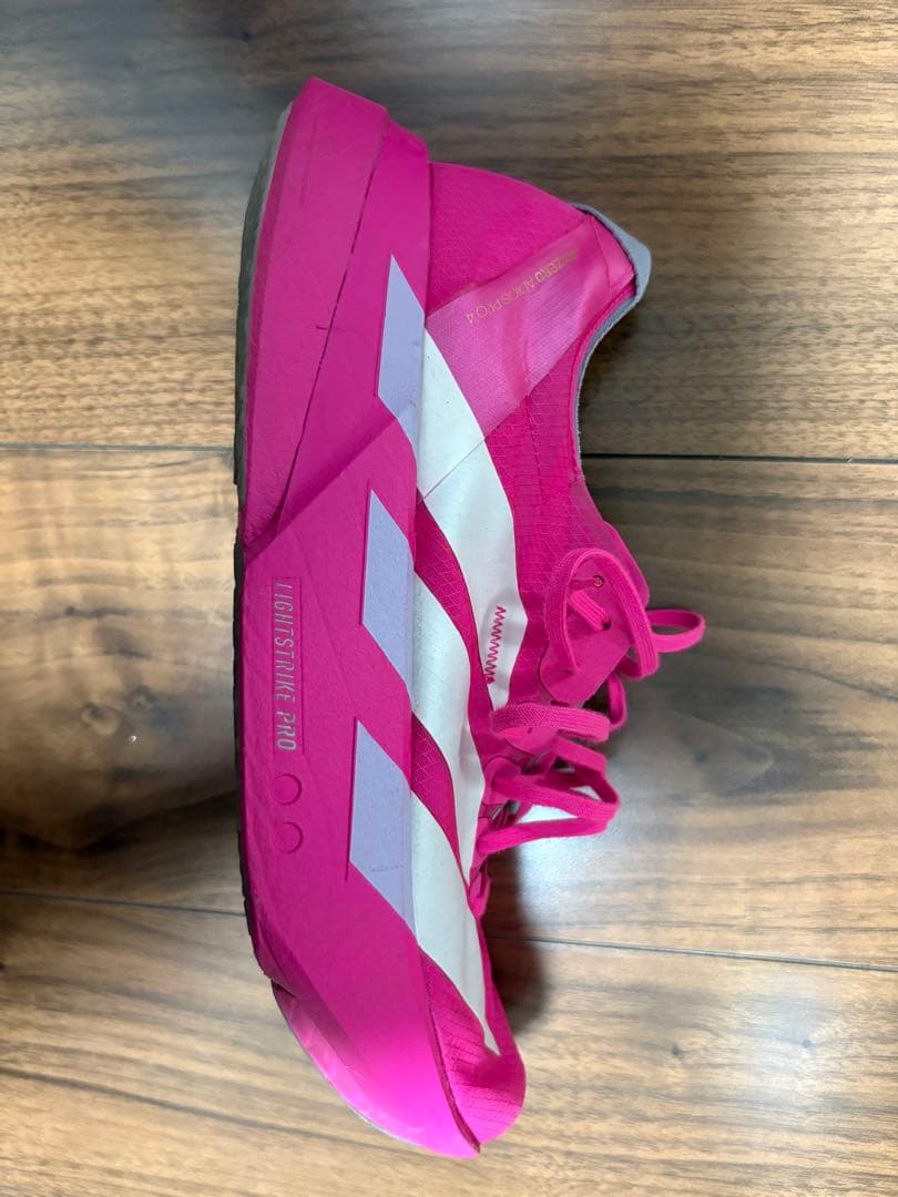 三*千様 adidas アディゼロ　アディオスプロ4 ランニングシューズ ピンク