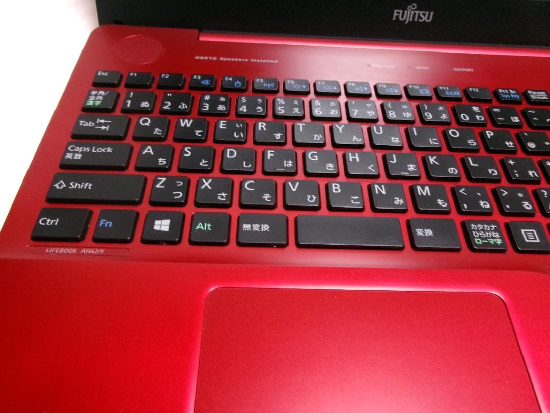 美品FUJITSU LIFEBOOK AH42/Y/新品SSD搭載 ルビーレッド