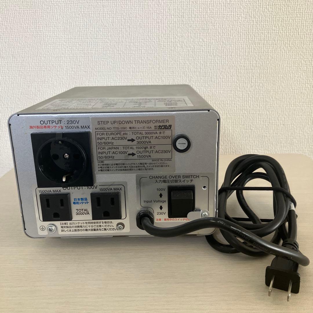 カシムラ　海外国内用変圧器　T TS-119C