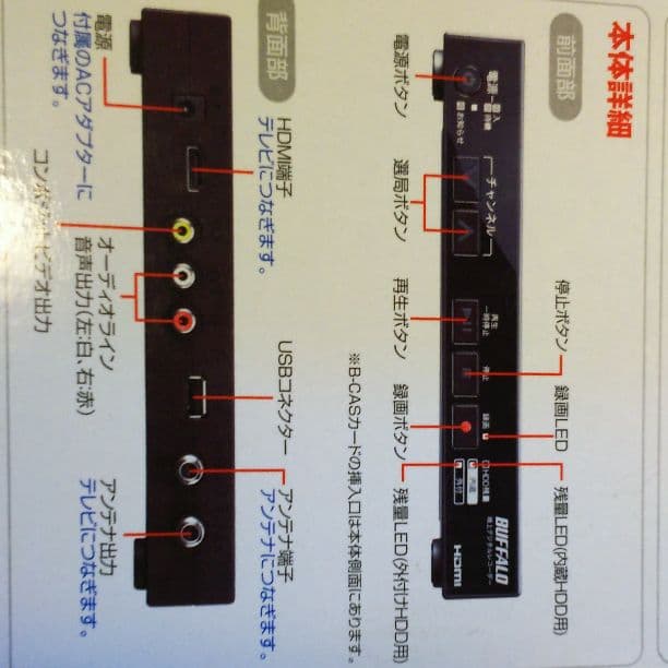 地デジレコーダー BUFFALO DTV-H500R