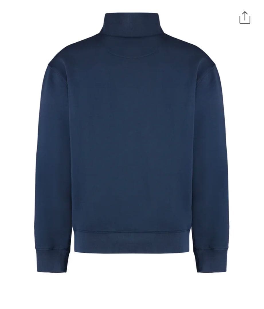 【新品】メゾンキツネ ネイビー ハーフジップ トレーナー