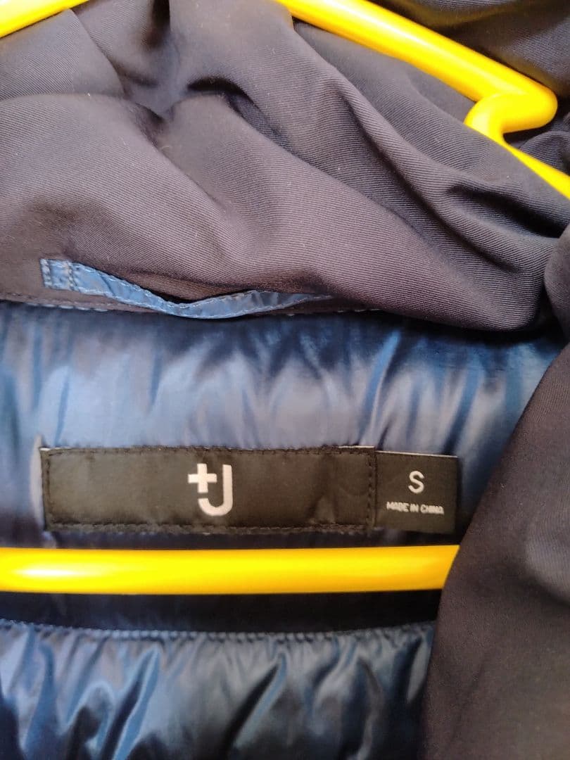 +J ダウンジャケット Sサイズ ダークブルー