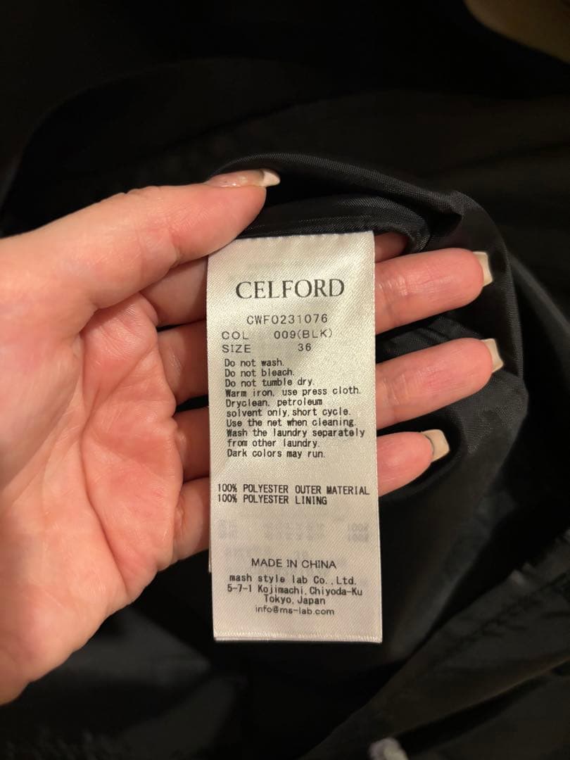 超美品【CELFORD セルフォード】トリプルクロスケープドレス