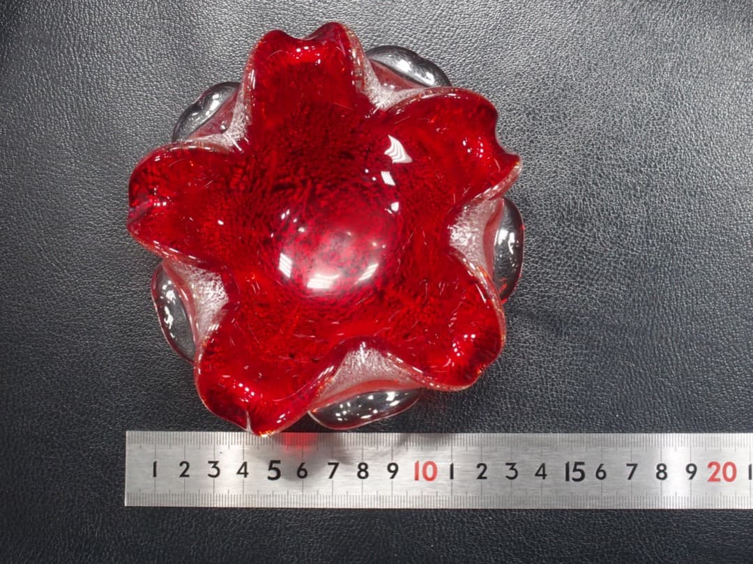 ヴェネチアングラス　灰皿(小物入れ)1950〜60年代　値引き不可