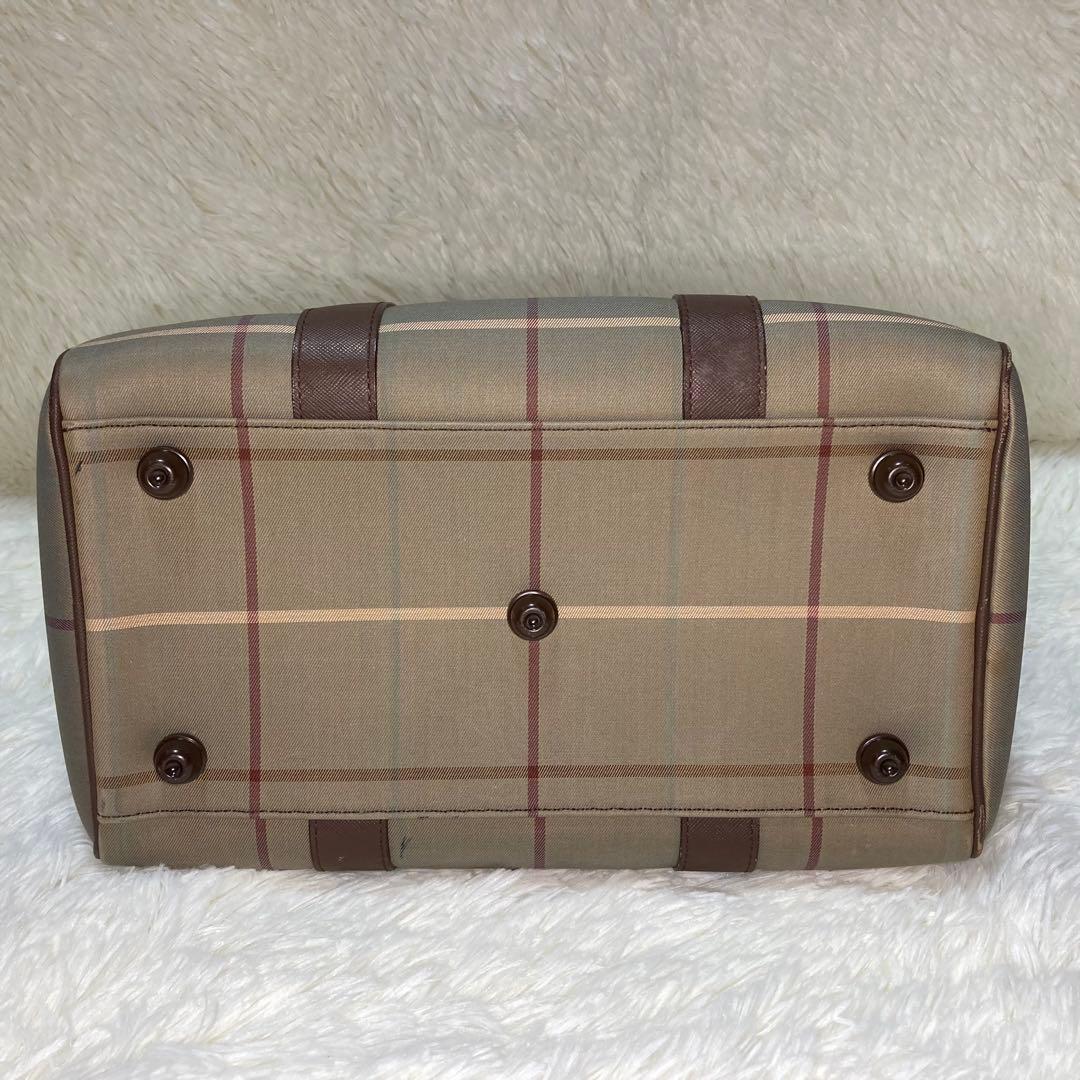 BURBERRY バーバリー ミニボストンバッグ メガノバチェック ヴィンテージ