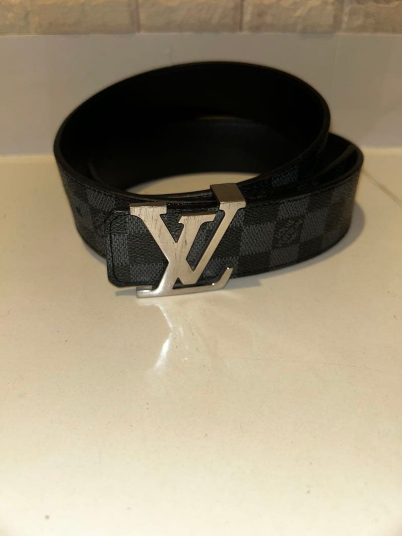 [完全正規]Louis Vuitton ブラック ベルト