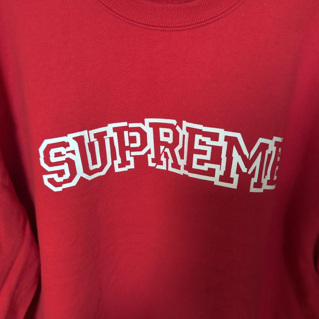 Supreme ロゴ入り トレーナー レッド