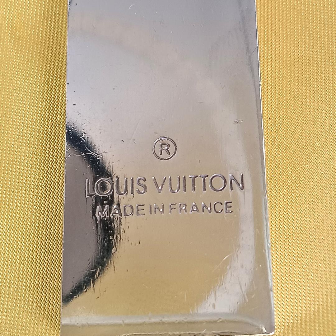 Louis Vuitton キーリング キーホルダー プレート ロゴ ブラック