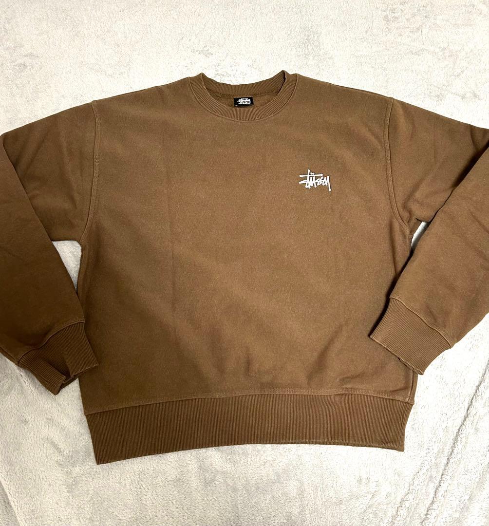 BASIC STÜSSY CREW ステューシー裏起毛トレーナー