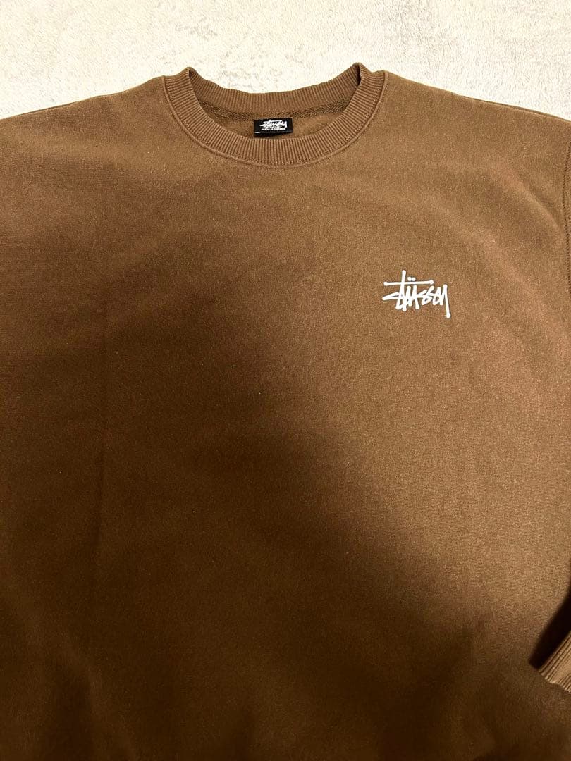 BASIC STÜSSY CREW ステューシー裏起毛トレーナー