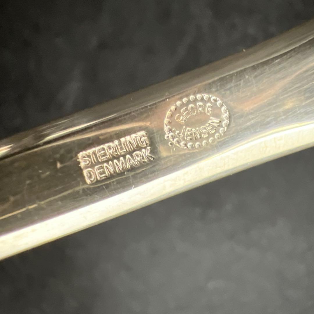 ジョージジェンセンエコーンsterling925特大グレービーレードル　202g