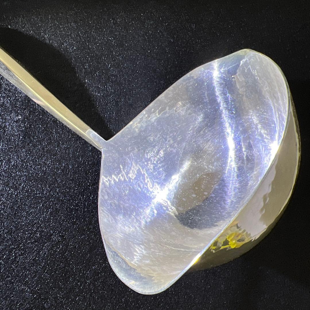 ジョージジェンセンエコーンsterling925特大グレービーレードル　202g