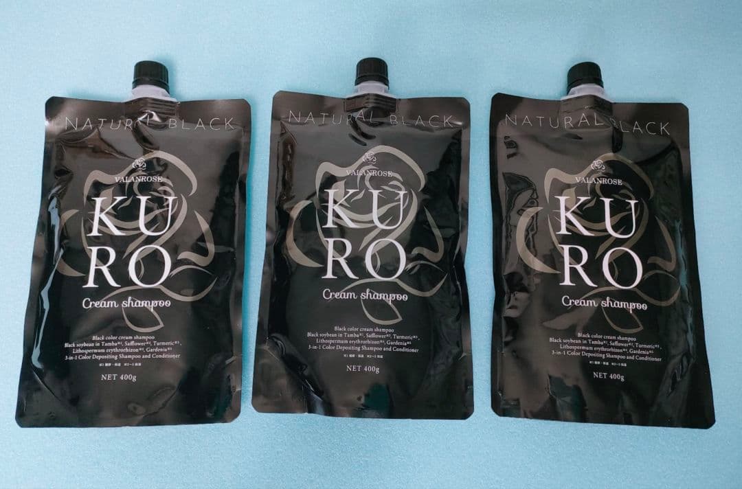 KURO ナチュラルブラック クリームシャンプー 3個セット