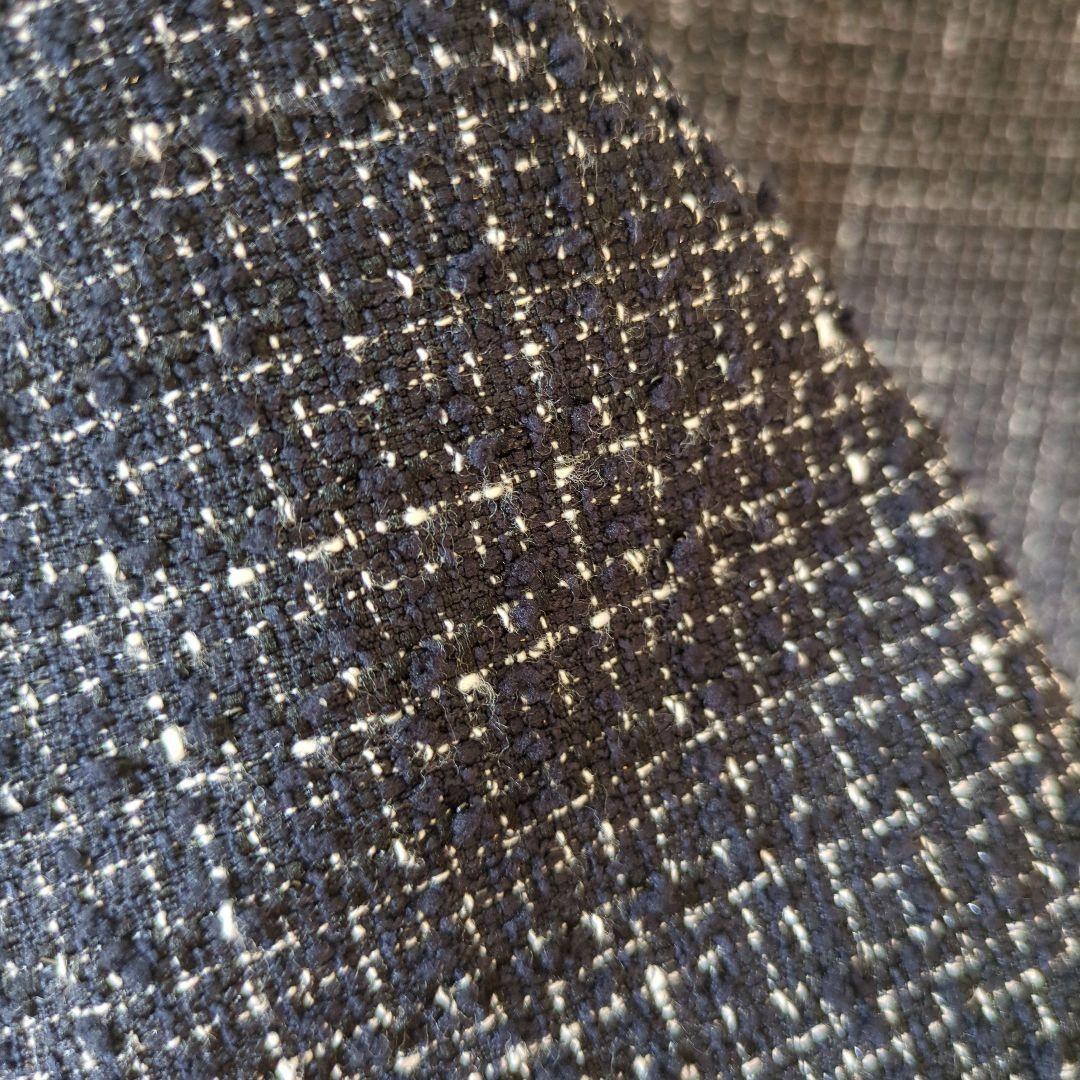 PLST プラステ ネイビー ツイード ジャケット ペプラム