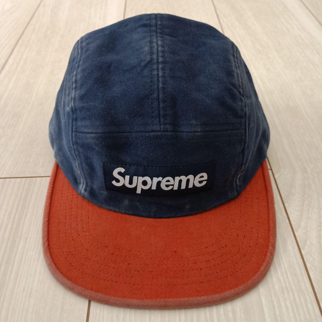 帽子 Supreme Box Logo Suede 2Tone Camp Cap