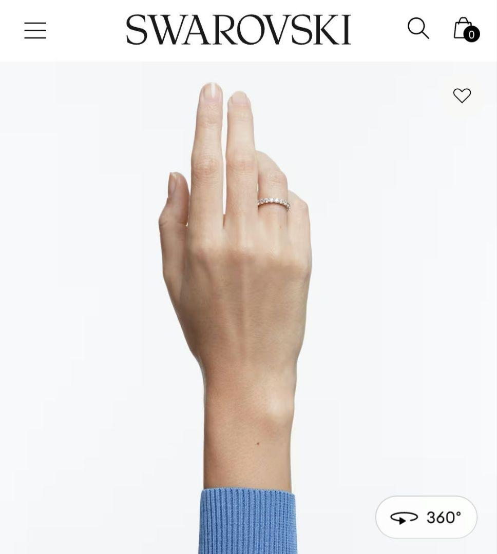 ほぼ新品 SWAROVSKI 55 Vittore リング スワロフスキー