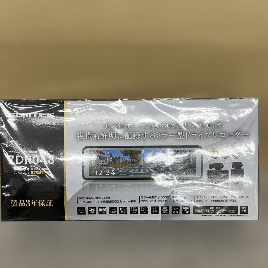 601375　コムテック ミラー型ドライブレコーダー ZDR048