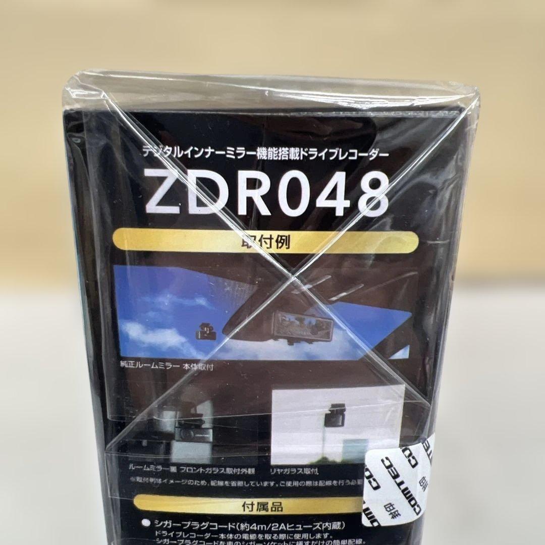 601375　コムテック ミラー型ドライブレコーダー ZDR048
