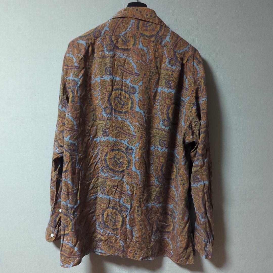 polo ラルフローレン　レーヨン　90s 総柄シャツ