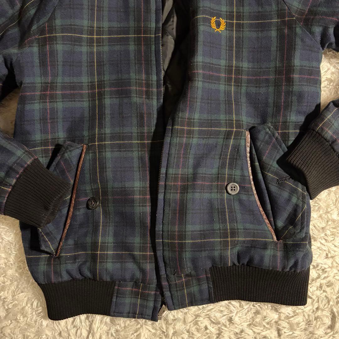 1622　フレッドペリー　リバーシブル　キルティングジャケット　ブラックウォッチ