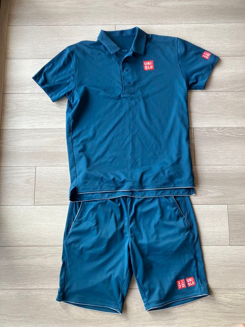 テニスウェア ロジャーフェデラーモデル上下Mセット ユニクロ