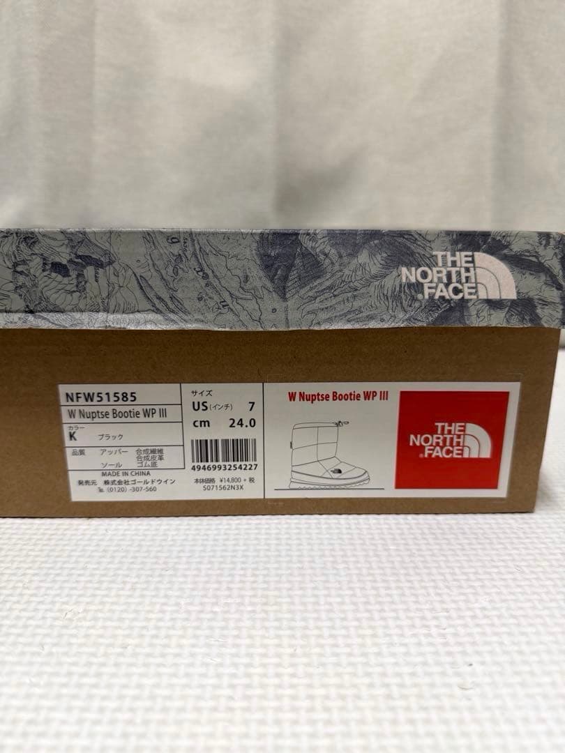THE NORTH FACE ノースフェイス　ヌプシ　24センチ　ブラック