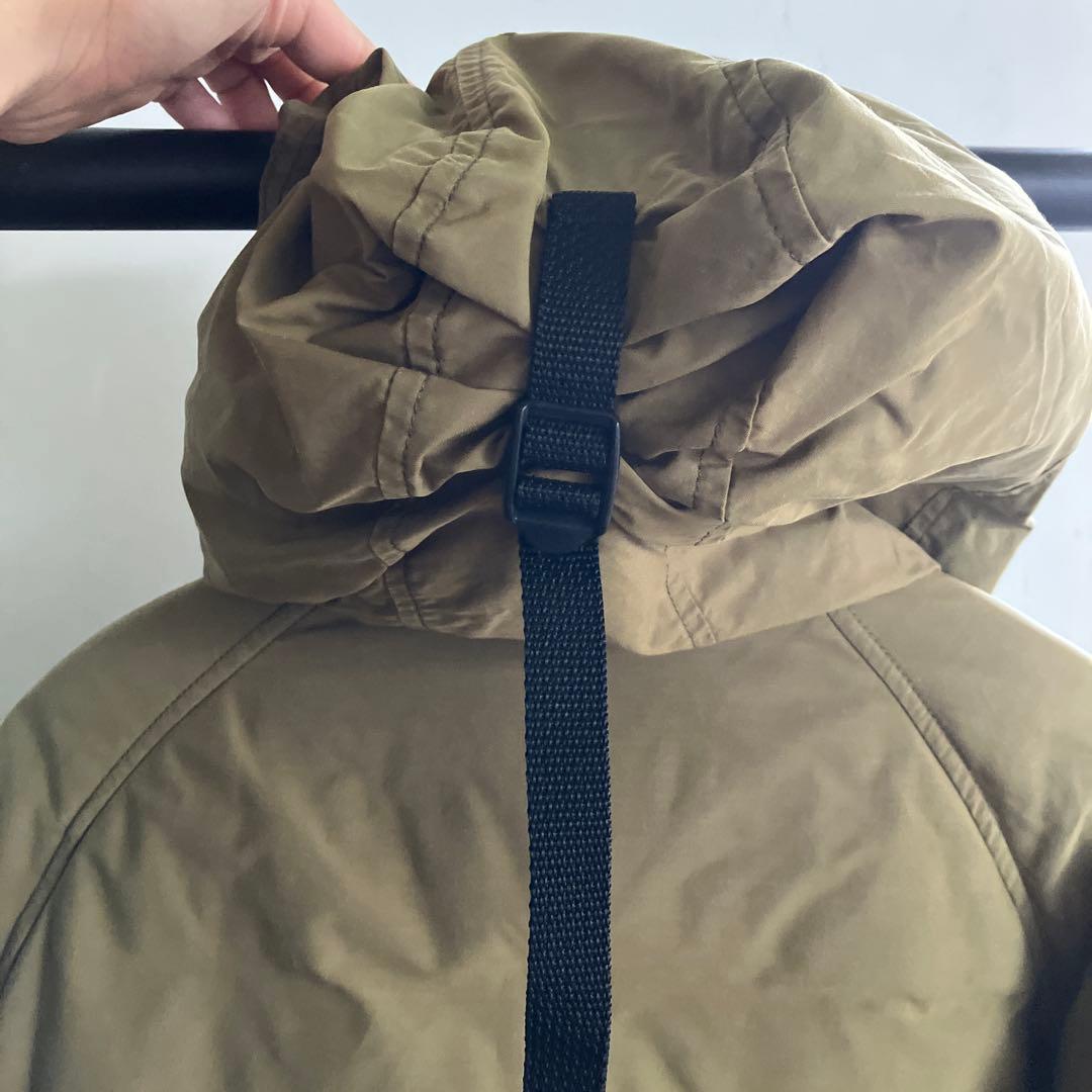 OSC CROSS フード付きダウンジャケット S/P オリーブグリーン