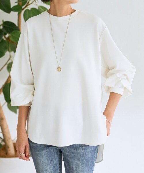 BEARDSLEY ビアズリー　Tブラウス　ホワイト　ティーブラウス