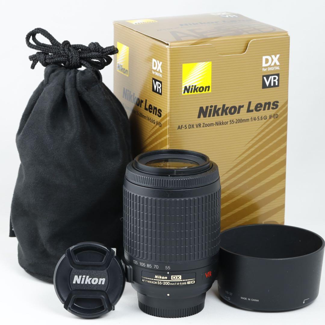 201★ ニコン用 NIKON用 望遠レンズ AF-S55-200VR