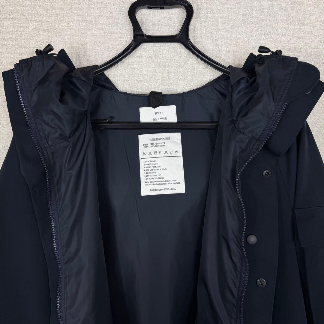 ジャケット・アウター HYKE BIOTOP TASLAN TWILL SHELL COAT EX