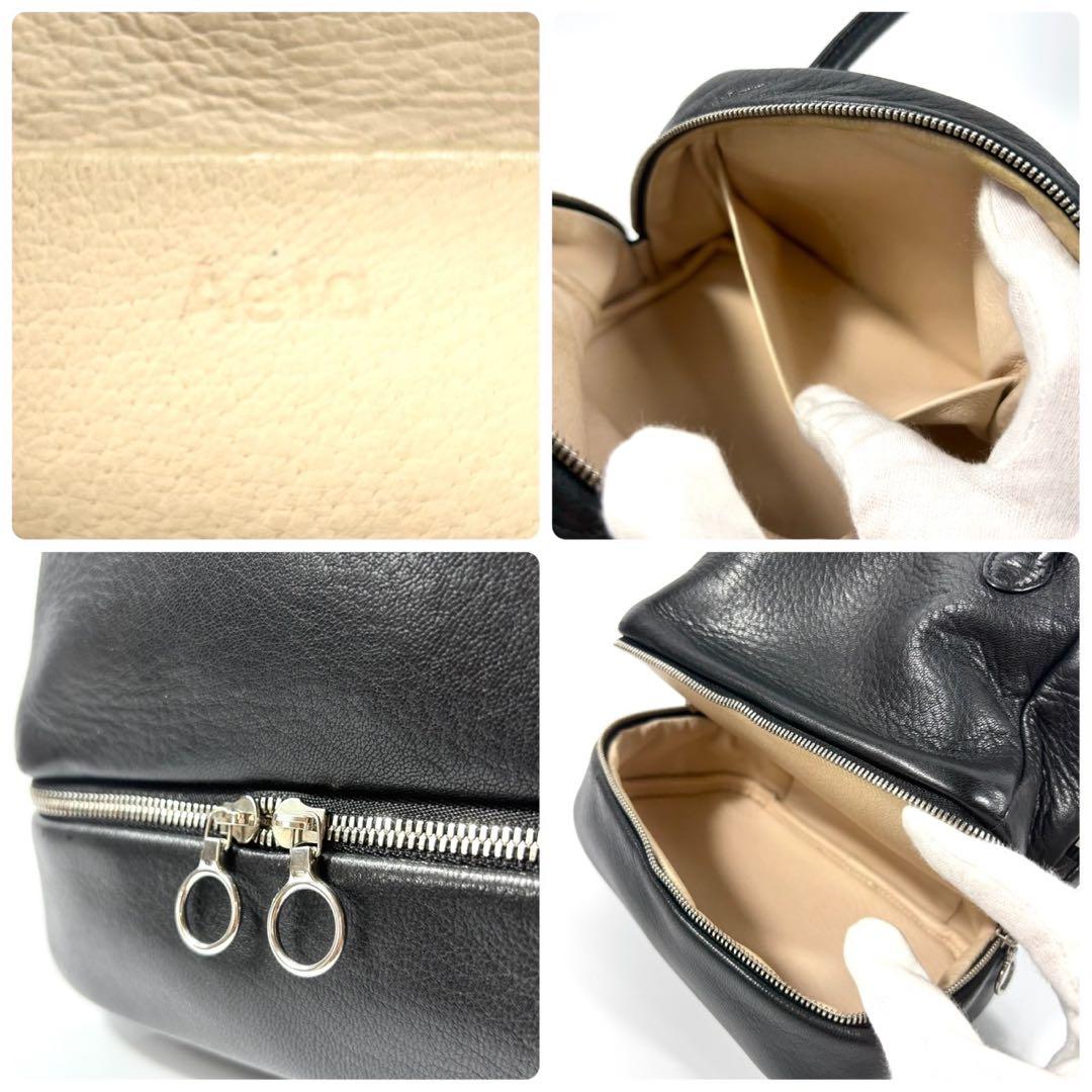 ✨極美品✨aeta DEER LEATHER BOSTON ボストン ブラック