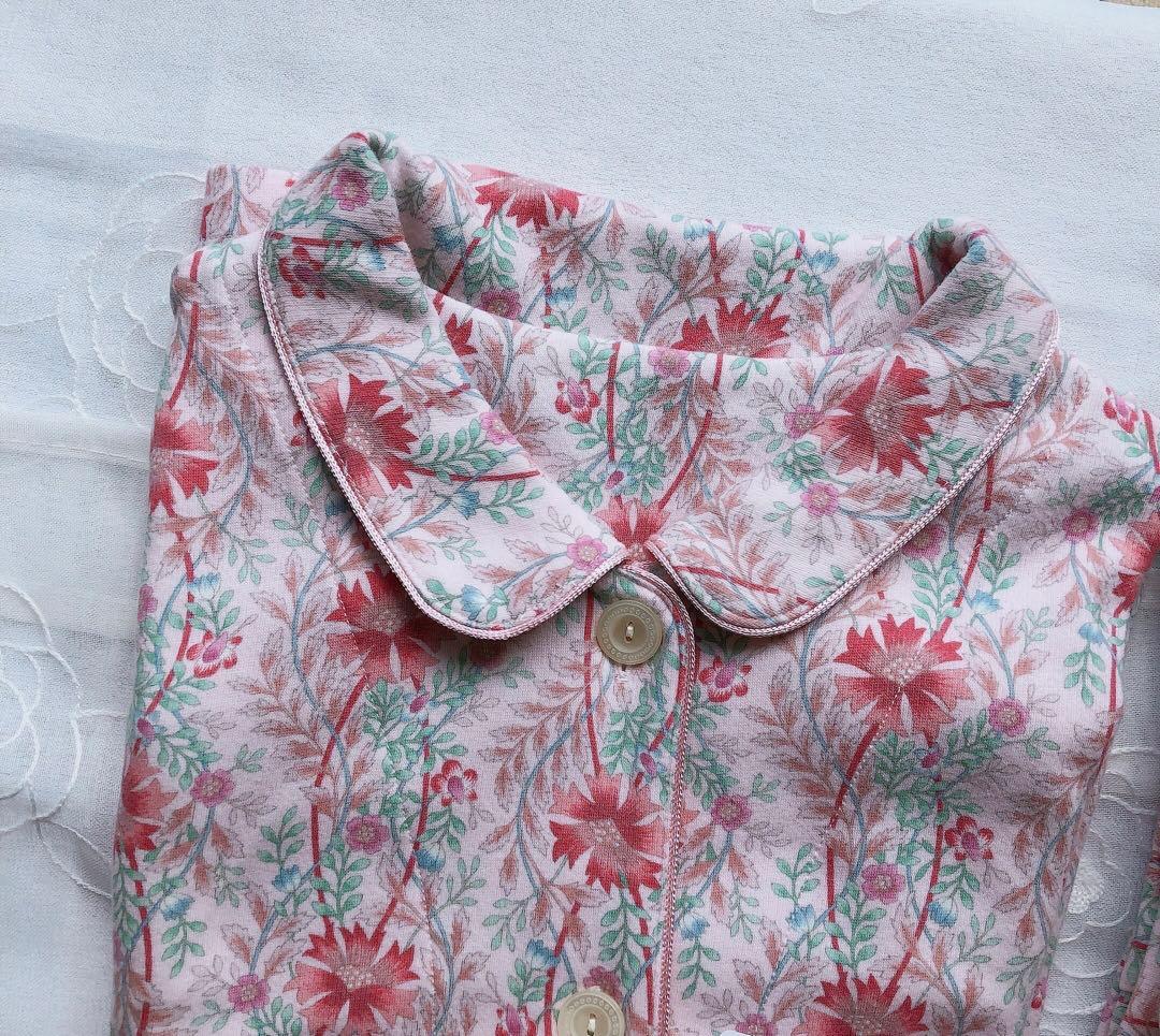 あったか素材・綿100％・表側起毛加工★M ワコール　パジャマ　ルームウェアPI