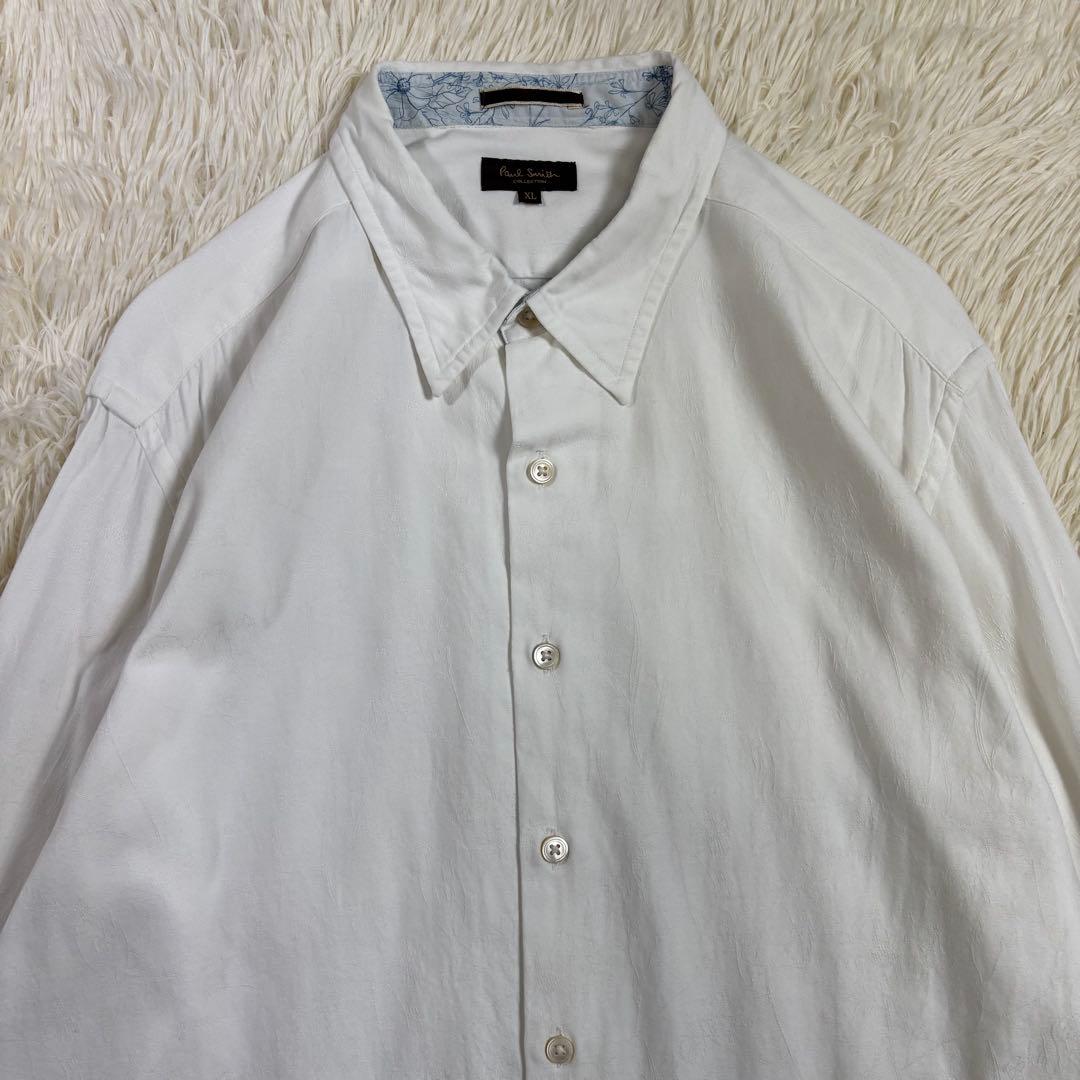 ✨高級ライン✨ ポールスミス コレクション 花柄 ジャガード織り 長袖シャツ