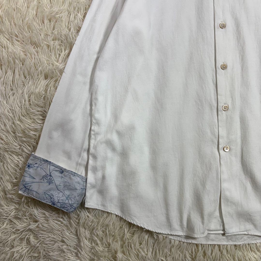 ✨高級ライン✨ ポールスミス コレクション 花柄 ジャガード織り 長袖シャツ