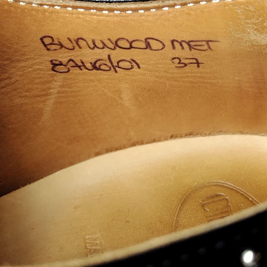 チャーチ BURWOOD スタッズ 37 黒 ウィングチップ バーウッド