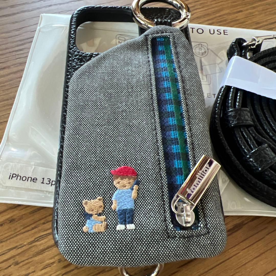 familiar ajew iPhoneケース 黒13pro