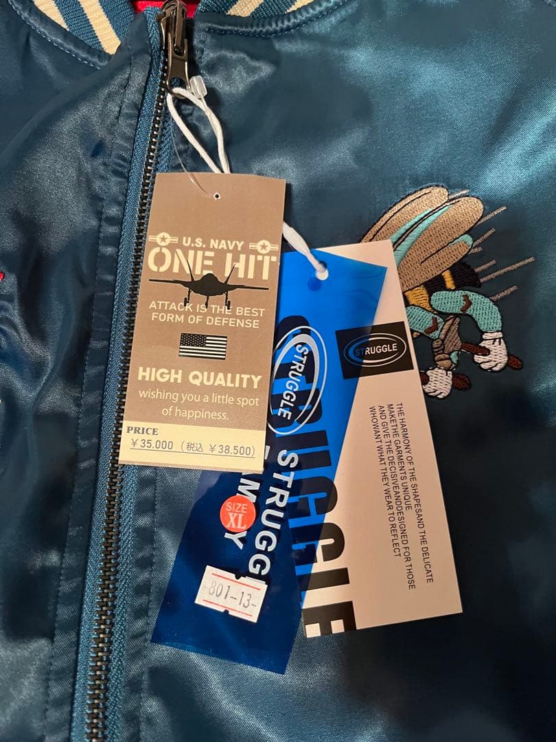 STRUGGLE スカジャン 刺繍　US NAVY