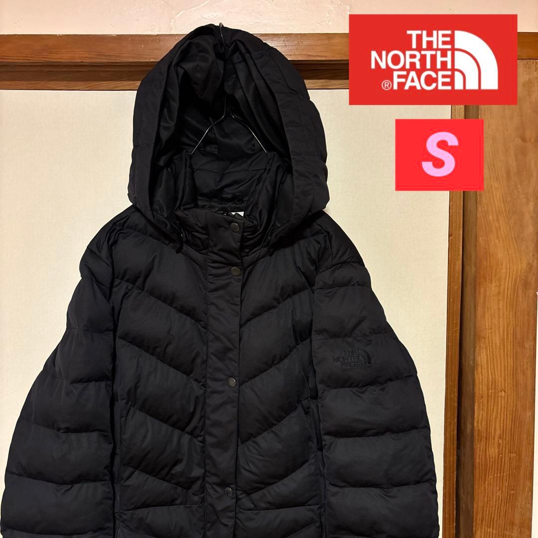 美品 THE NORTH FACE ロングダウン レディースS シンプル 綺麗