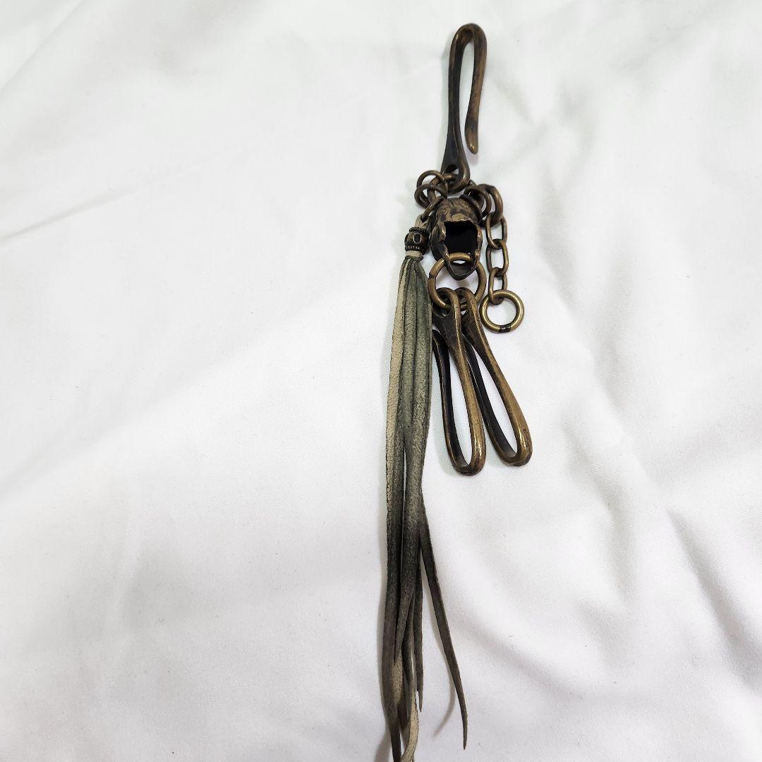 kmrii キーホルダー　ケムリ　キーチェーン 白系　y2k 00s　スカル