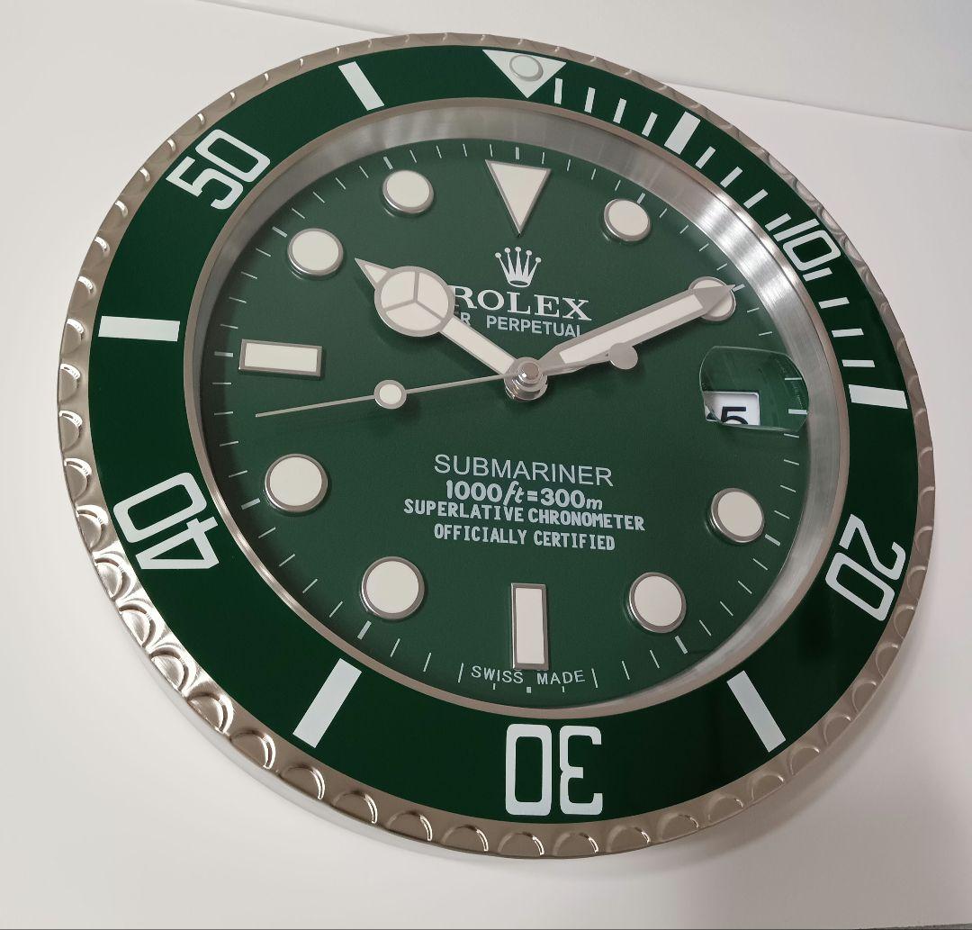 新品未使用　サブマリーナ　ハルク　拡大鏡　掛け時計　非売品　ロレックス