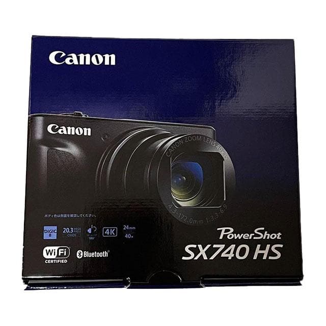 【新品・未開封】キヤノン POWERSHOT SX740 HS ブラック 40倍