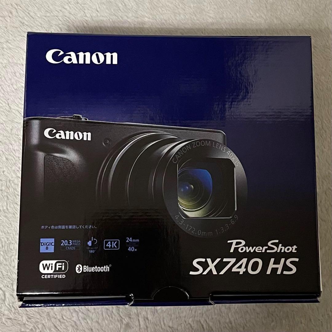 【新品・未開封】キヤノン POWERSHOT SX740 HS ブラック 40倍