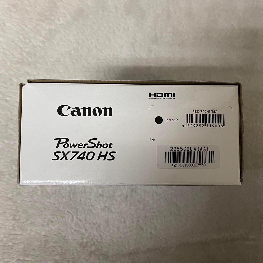 【新品・未開封】キヤノン POWERSHOT SX740 HS ブラック 40倍