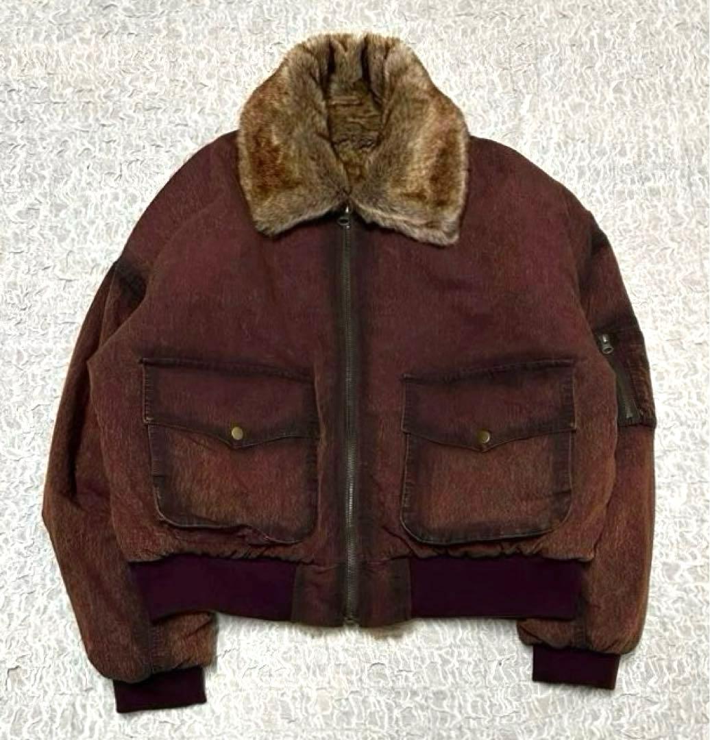 【極美品】BALLSY BROTHERS リバーシブルファーフライトジャケット