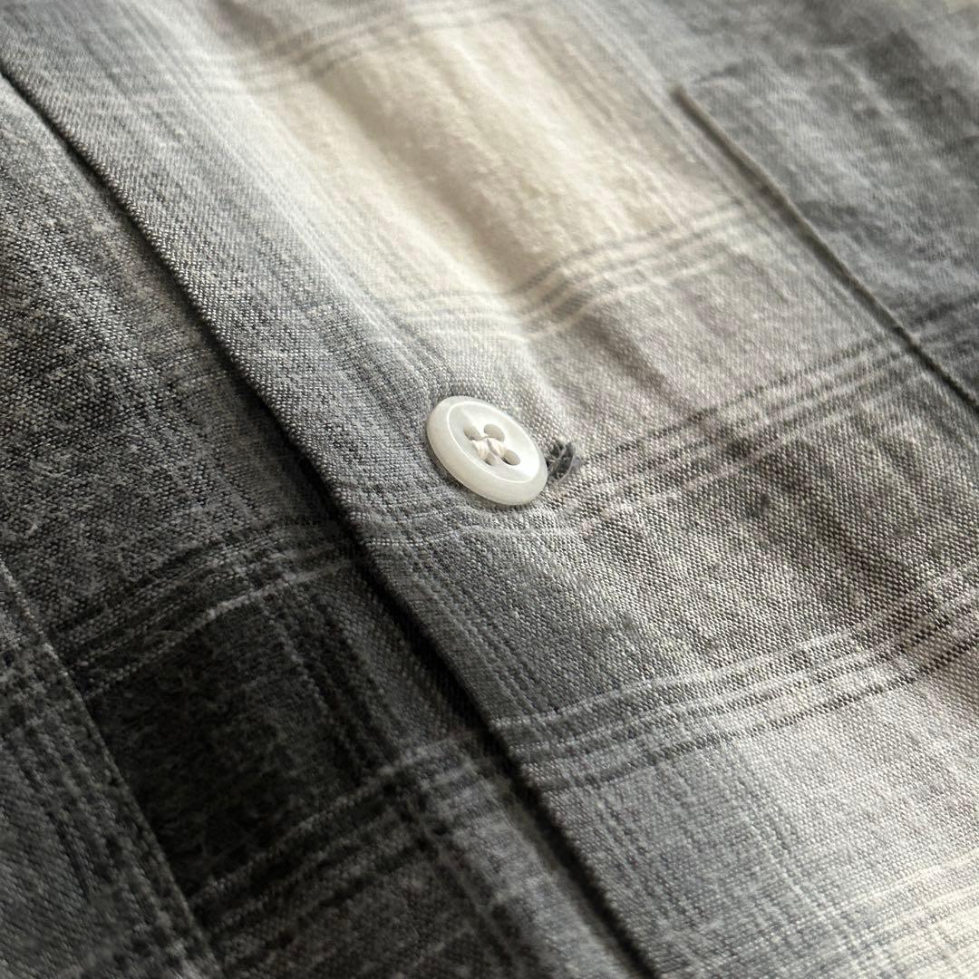 Vintage 50s~ PILGRIM オンブレチェック オープンカラーシャツ