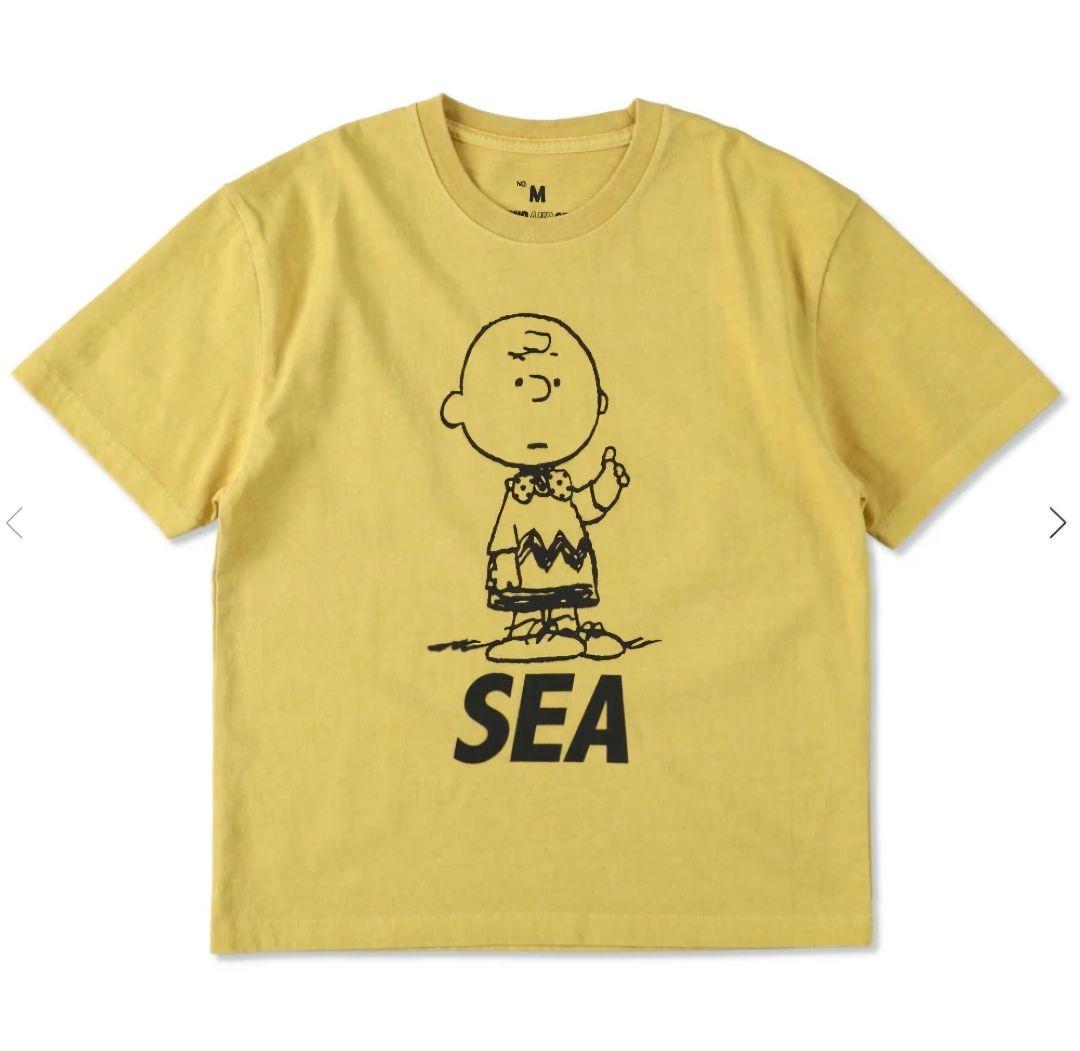 WIND AND SEA チャーリーブラウン Tシャツ M 120 マスタード