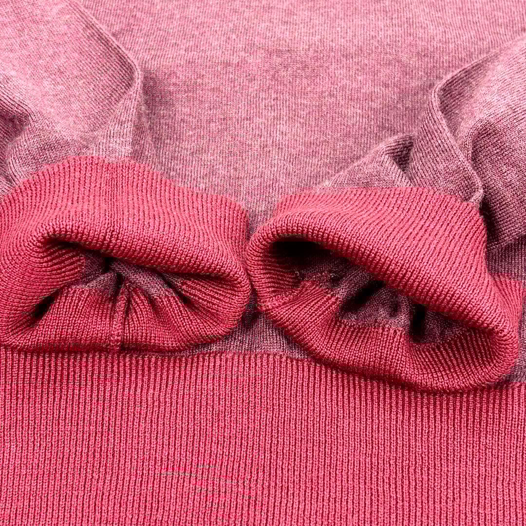 美品✨LOUIS VUITTON ニット カシミヤ混 刺繍ロゴ ボルドー